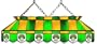 Imperial Seattle Supersonics Licensed 40-Inch Rectangular Stained Glass Billiard Table Light