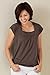 Fair Indigo Fair Trade Organic Square Neck Cap Sleeve Tee