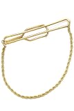  : 14k Gold Tie Bar with rope chain