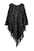 G2 Chic Women's Fancy Knit Cold Weather Ponchos