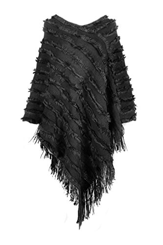 G2 Chic Women's Fancy Knit Cold Weather Ponchos