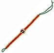 Wide Woven Bracelet with Feet