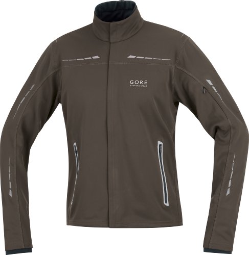 GORE RUNNING WEAR Herren Jacke Soft Shell MYTHOS, earth, S