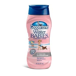 Coppertone Water Babies Sunscreen Lotion, SPF 70 8 fl oz (237 ml)