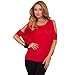 Hot from Hollywood Women's Scooped Bare-Shoulder Dolman Sleeve Tunic Top