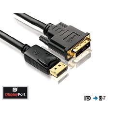 PureLink - basic+ Serie. Zertifiziertes DisplayPort DVI Adapter Kabel mit 24 kt. vergoldeten Steckkontakten - VESA. 1920x1200. DisplayPort Stecker konvertiert zu DVI-D Single Link Stecker. Dreifache Abschirmung. DC0022-02. L�nge: 2,00m