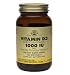Vitamin D 1000 IU Cholecalciferol - Help support the growth, development, and maintenance of bones, 250 Softgels., (Solgar)