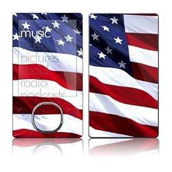 Patriotic Design Skin Decal Protective Sticker for Zune 80GB / 120GB