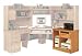 Kathy Ireland Home by Martin Furniture Waterfall Right Hand Facing Printer Pull Out Base Cabinet for Corner Desk