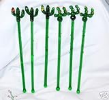 Cactus Swizzle Stir Sticks