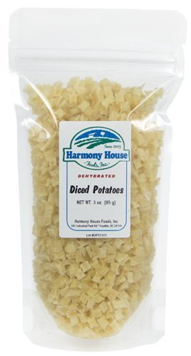 Harmony House Foods Dried Potatoes, Diced (3 oz, ZIP Pouch)
