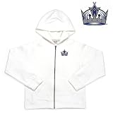 Los Angeles Kings NHL Girls Lucky Full Zip Hooded Jacket (White)