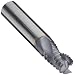 Niagara Cutter AR330 Carbide Square Nose End Mills, Inch, TiCN Finish, Roughing Cut, 30 Degree Helix, For Use With Aluminum, Non-Ferrous Metals