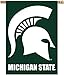NCAA Michigan State Spartans 2-Sided 28 x 40-Inch Banner with Pole Sleeve, Team Color, One Size