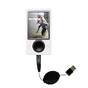 Retractable USB Cable for the Microsoft Zune with Power Hot Sync and Charge capabilities - Gomadic Brand w/ TipExchange Technology