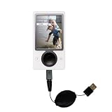  : Retractable USB Cable for the Microsoft Zune with Power Hot Sync and Charge capabilities - Gomadic Brand w/ TipExchange Technology
