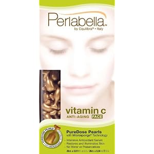Perlabella Vitamin C Anti-Aging Face, Pure Dose Pearls With Microsponge Technology