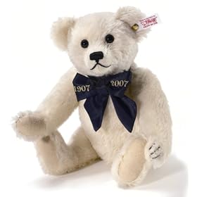 Steiff Classic Reproduction - Ours Teddy Mohair << A Million Hugs >> Blanc De Laine 28 Cm