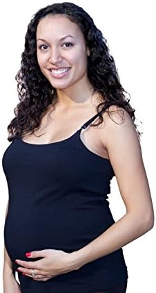 Protec Maternity Women's Wear Cell Phone Radiation Fetal Protection Tank-Top Black X-Large