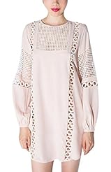 Linen Lace Midi Dress 