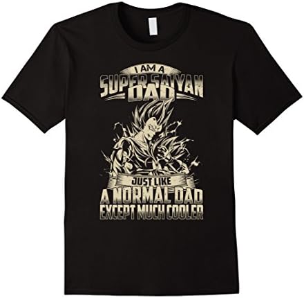 Men's Saiyan Dad Shirt Large Black