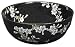 Asian Design Tableware Dishes - 11 Japaneae Plum Blossoms on Black Porcelain Pottery Fruit Bowl