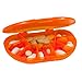 Multi-day Vitacarry 8 Compartment Pill Box Holds up to 60 Pills Actual Size: 4.5Ã¶w X 3.0Ã¶d X .93Ã¶h (Orange)