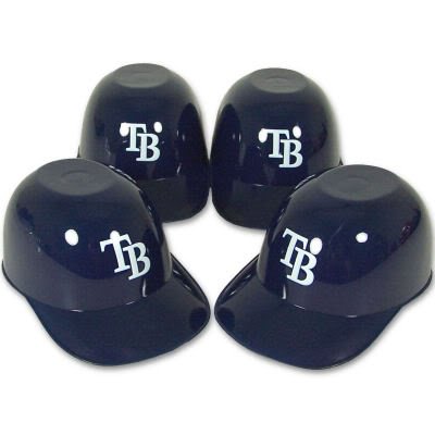 TAMPA BAY RAYS MINI BATTING HELMET ICE CREAM SNACK BOWLS 4 PK