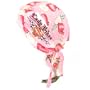 New Pink "Lady for Life" Sewn - Fitted Molded Bandana Bandanna, Biker Skull Hat Cap, Head Scarf