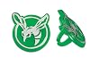 Green Hornet Cupcake Rings - 12ct