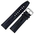 Italian Design Premium Watch Navy Blue 20mm Leather Replacement Straps
