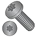 10-32 x 3/8" Machine Screws/Six-Lobe (Torx)/Pan Head/18-8 Stainless Steel/Black Oxide (Carton: 3,000 pcs)
