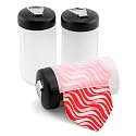 Neckties Large Tie Winder 3 Pack Storage Device by Necktie Accessories - Clear Plastic