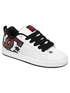 DC Men's Court Graffik SE Shoe,White/Red/Print,10 M US