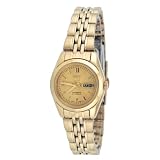 Seiko, Ladies 5 Series, Gold Tone Dial, All gold Tone Stain SYMA38K by Seiko