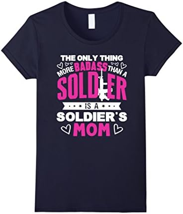 Women's Soldier Shirt - Soldier Mom Shirt XL Navy