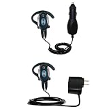 Essential Kit for the Motorola h710 - includes Car and Wall Charger with Rapid Charge Technology - Gomadic Brand w/ TipExchange Technology