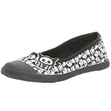 T.U.K. Women's Skelanimal Flat,Black/Red,8 M