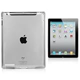 TRIXES Clear Hard Protective Back Case Cover for Apple iPad 2