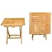 Indoor Outdoor Wood Furniture - Teak Square Folding Table