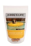 A Dog's Life Chicken & Barley Organic Treats, 8 Ounce Bags (Pack of 4)