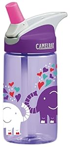 CamelBak Kids Eddy Water Bottle, 0.4 L, Elephant Love