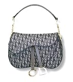 Dior Christian Dior Double Saddle Bag Blue Logo Handbag