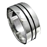 925 Silver DOUBLE LINES Ring Hawaiian Jewelry