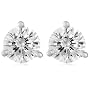 14k White Gold Diamond Martini-Set Stud Earrings (.28 cttw, I-J Color, I2 Clarity)