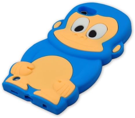 Angelseller XKM New Cute 3d Monkey Soft Silicone Case For Ipod Touch 5/5g/5th ( Sky Blue)