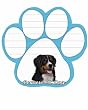 Bernese Mountain Dog Dog Paw Magnetic Note Pads