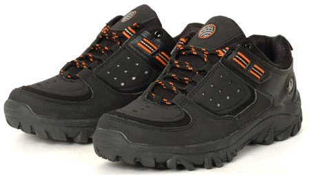 Mens Black Sneakers HIKING BICYCLING Athletic Shoe