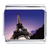 Tall Eiffel Tower Italian Charms Bracelet Link