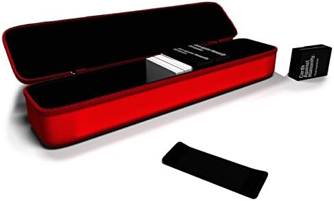 N cased - Large Hard Case for C. A. H. Card Game | All 6 Expansions. Includes 5 Moveable Dividers. Fits about 1400 Cards. BUNDLE | 7 pcs set | (red)